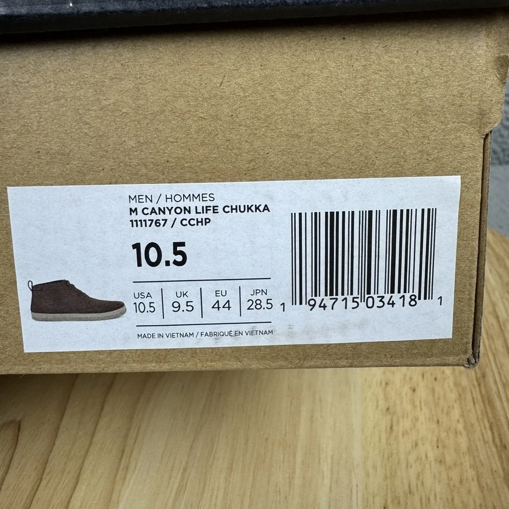 Teva Canyon Life Chukka Mens Size 10.5 Brown Ankle Boot Leather Casual Shoe